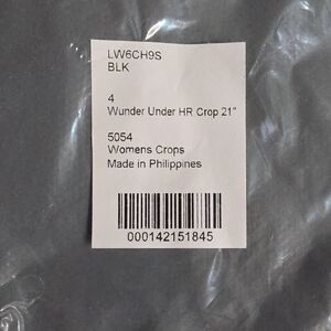 lululemon athletica Black Wunder Under HR Crop 21"